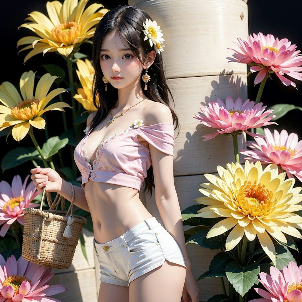 Chrysanthemum Flower Girl