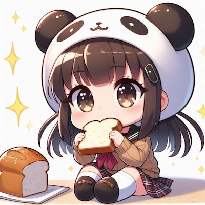 パンダちゃんは何を食べてるの？パンだ