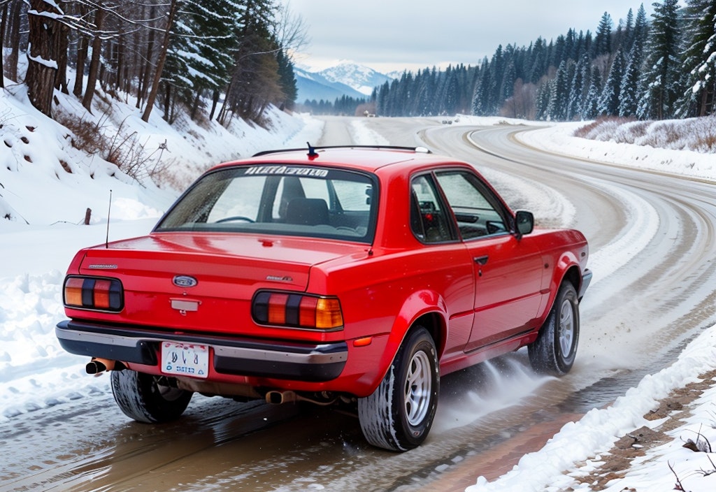 カローラとBMWとレオーネをあわせたような車