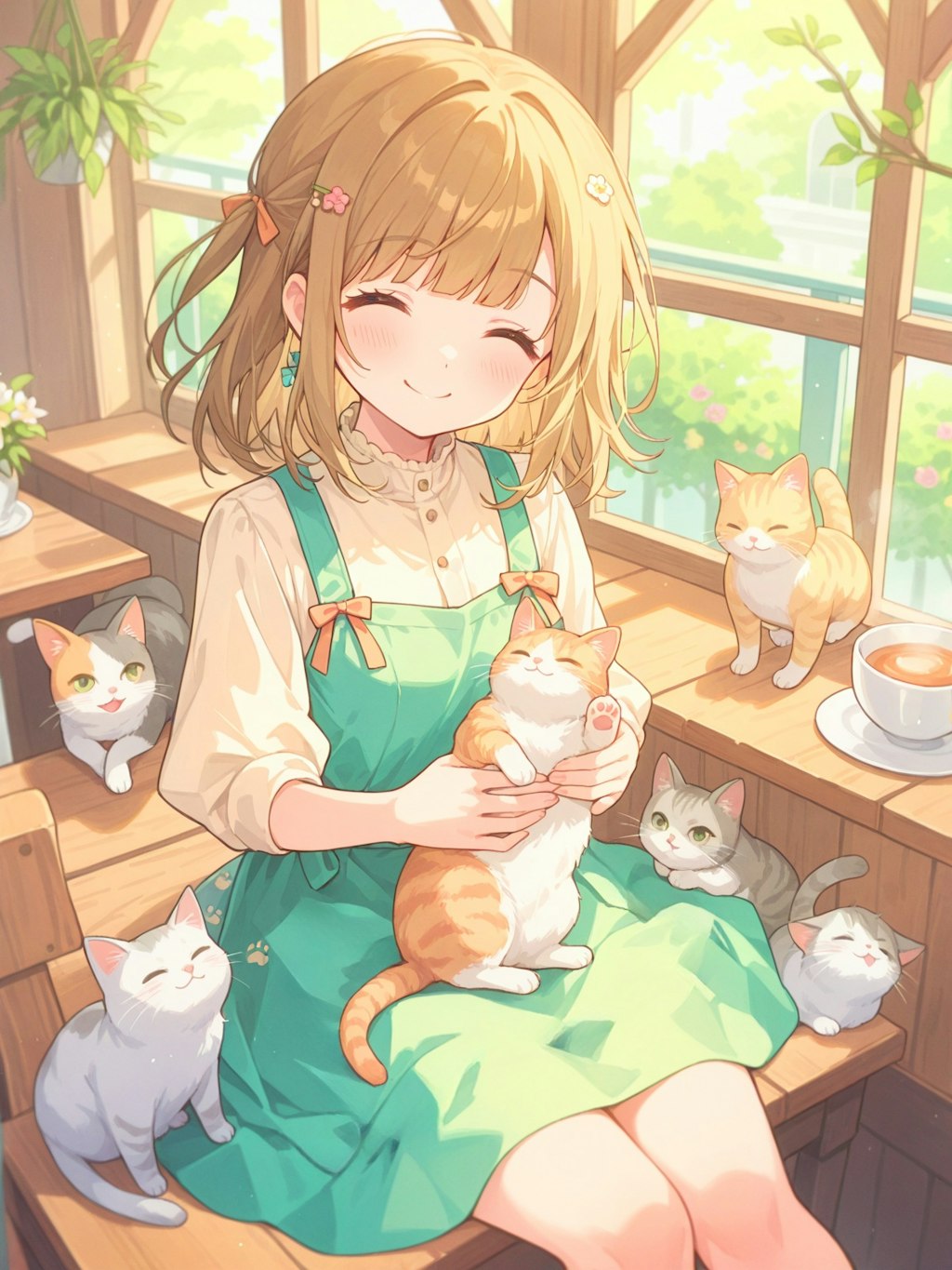 猫とじゃれ合う癒やしタイム