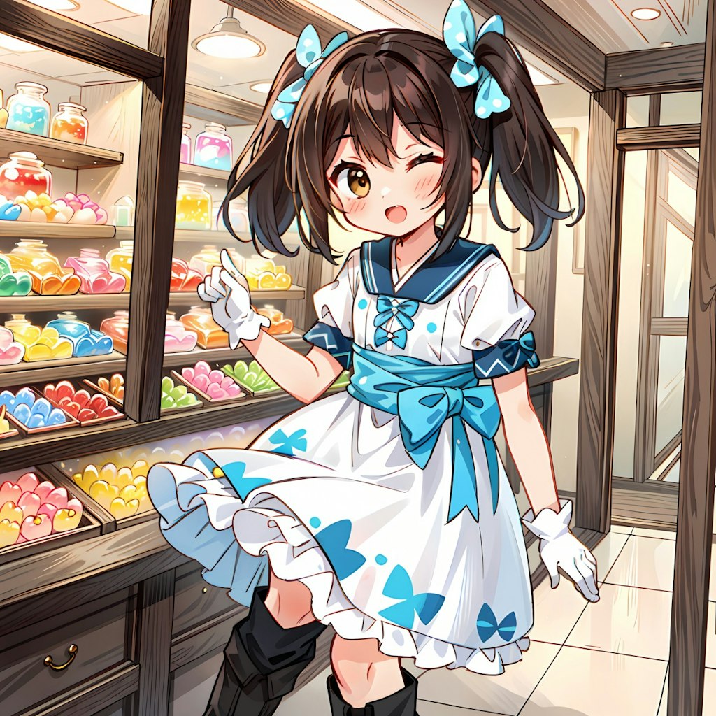 ショコラと駄菓子屋さん。