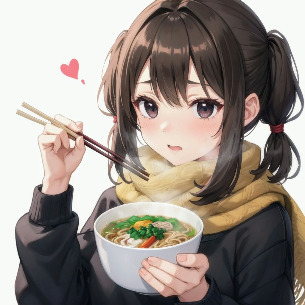 ラーメンと、美少女