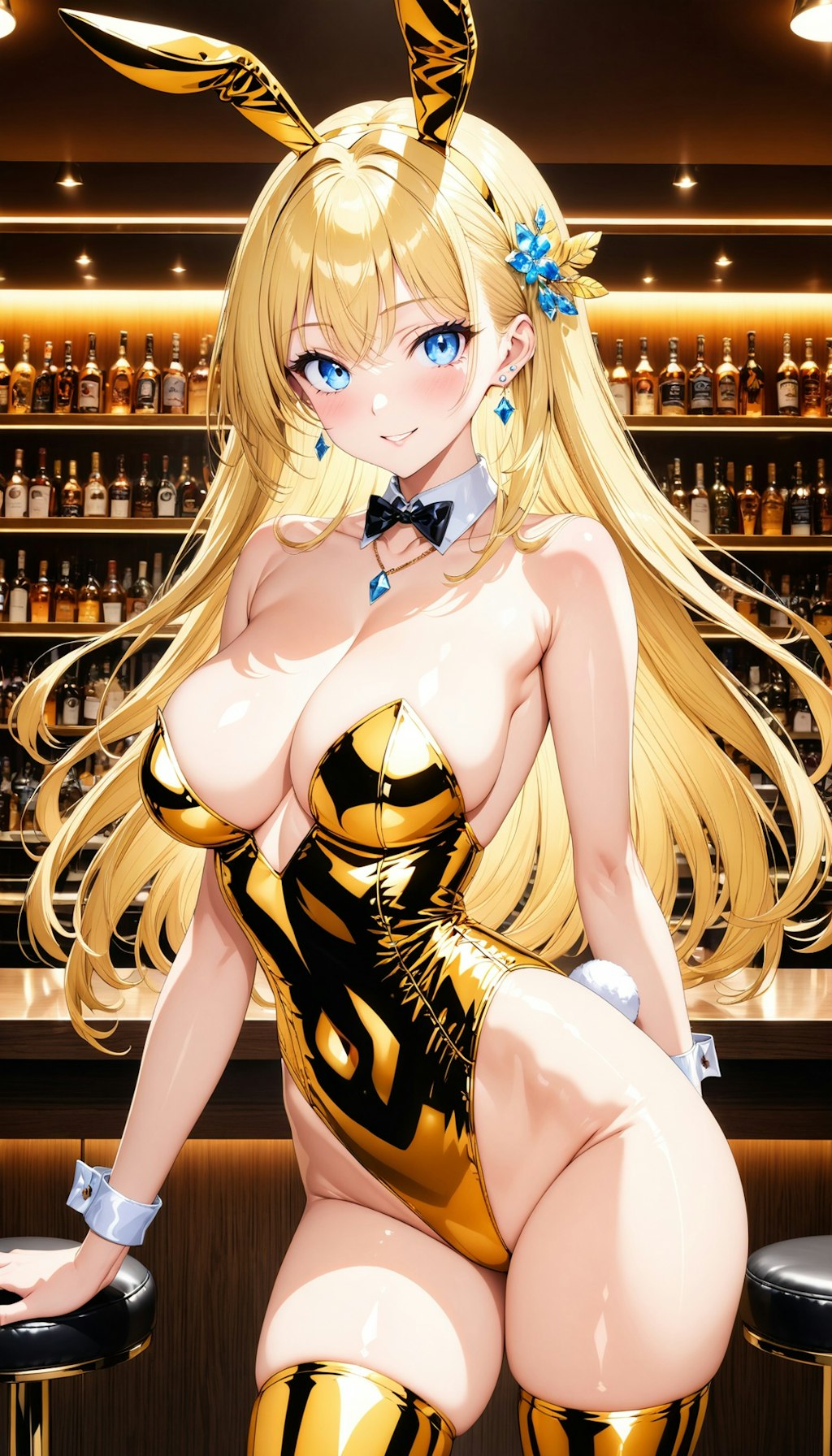 Golden Bunny in pub