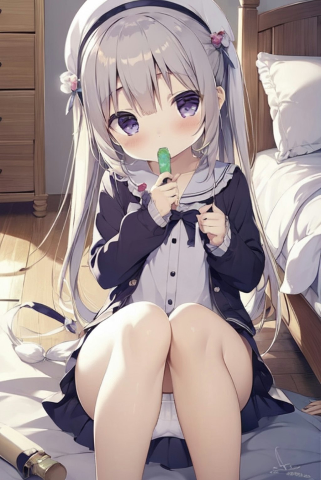 お菓子を食べる女の子☆