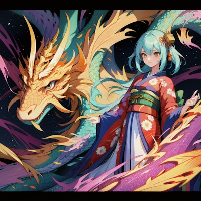 dragon and girl
