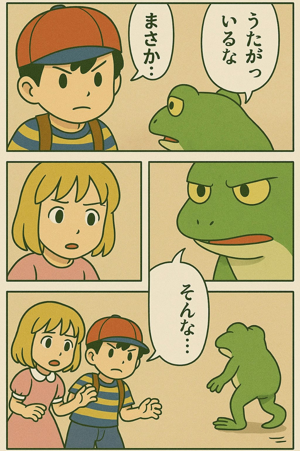 エンディングまで泣いたら駄目の、くにへかえるんだな