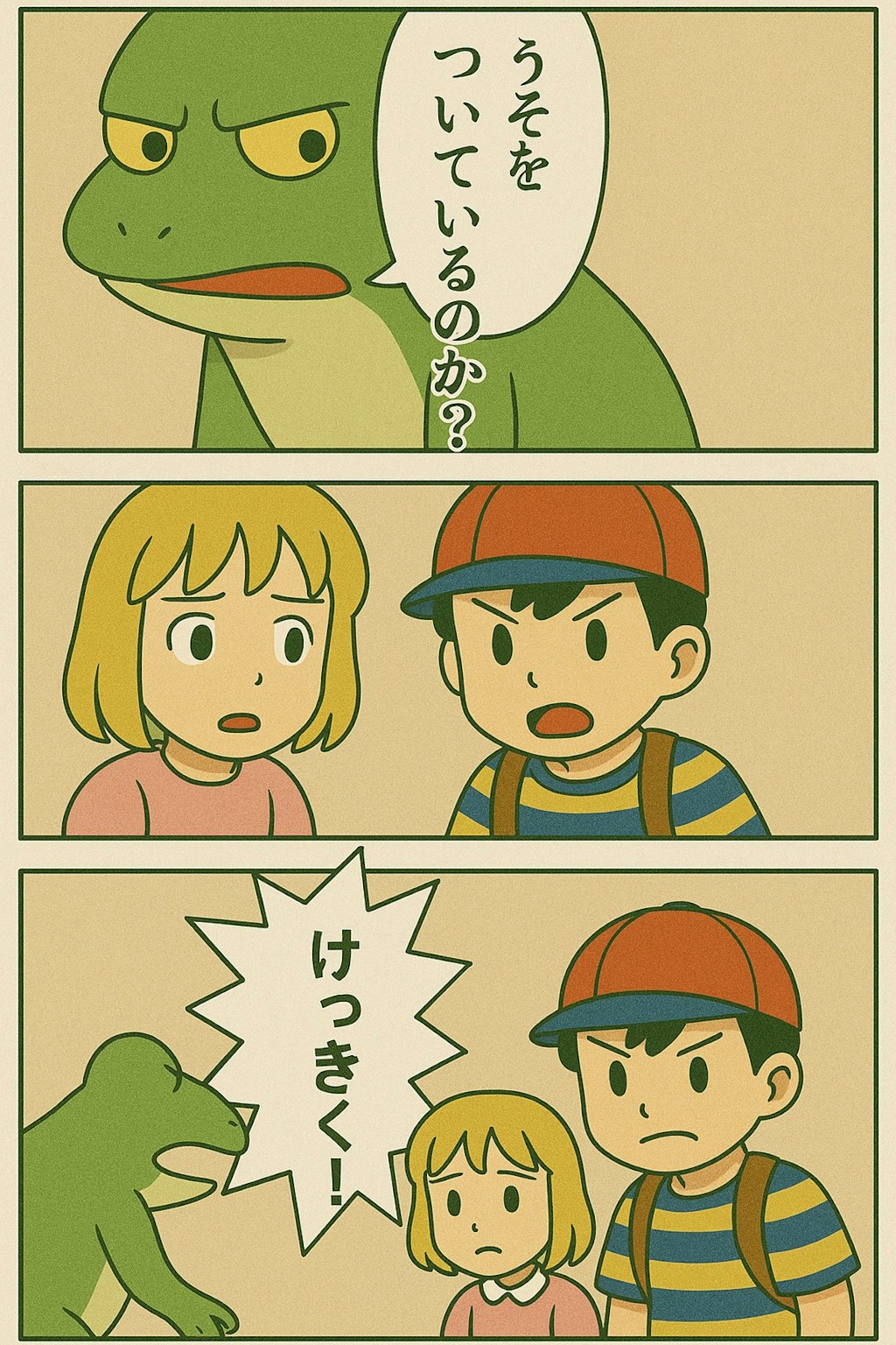 エンディングまで泣いたら駄目の、くにへかえるんだな