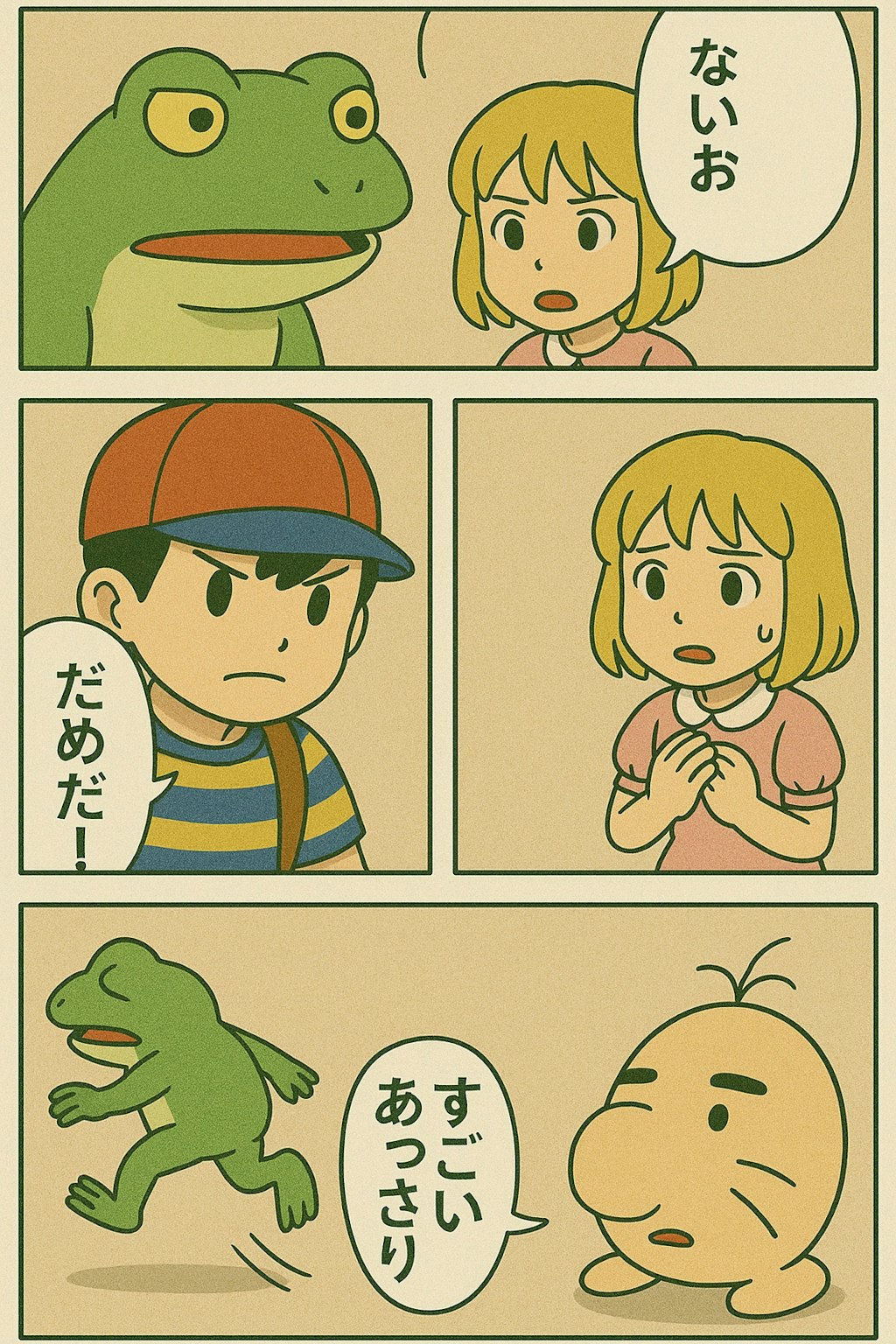 エンディングまで泣いたら駄目の、くにへかえるんだな
