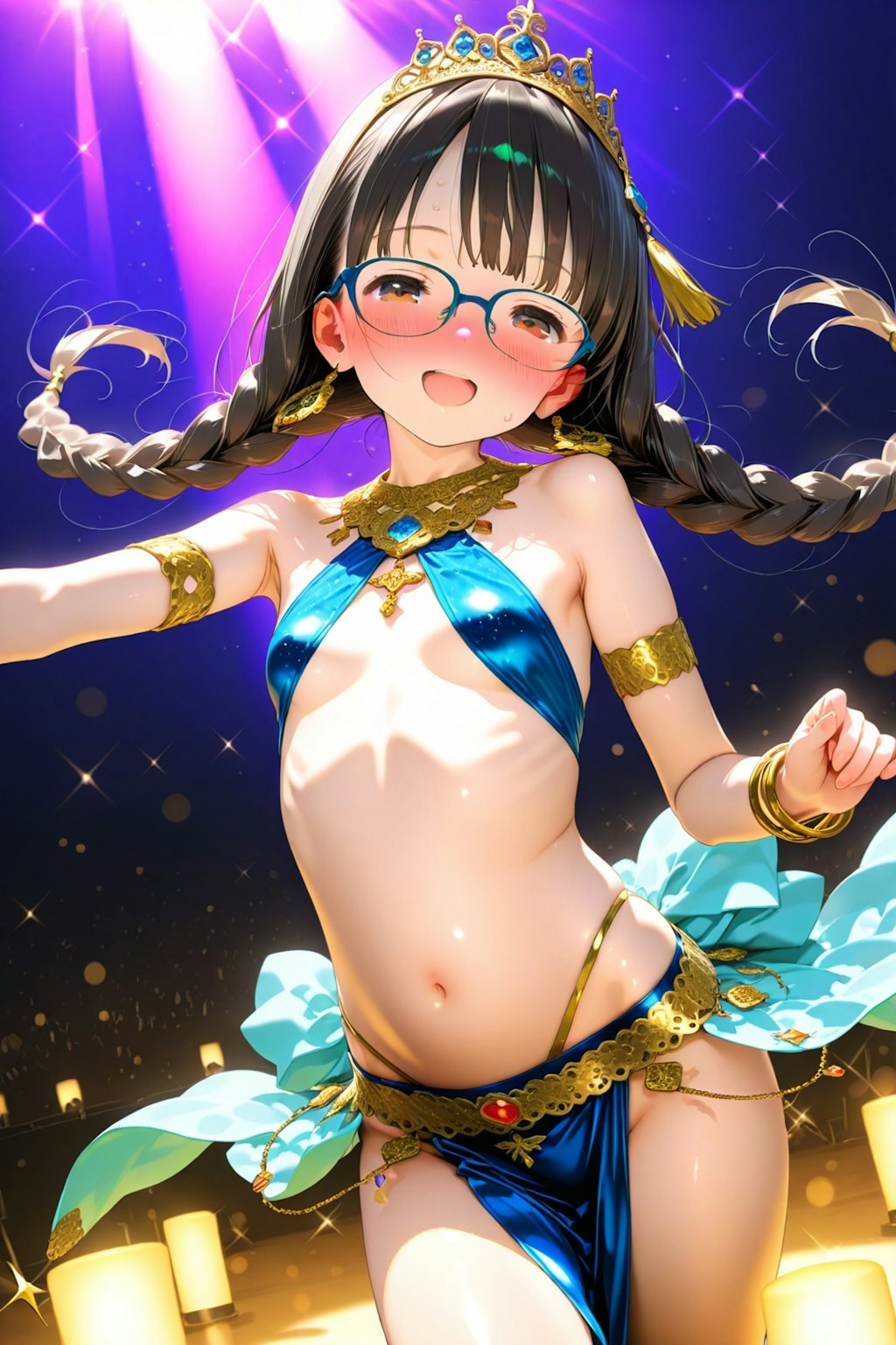 久々にベリーダンスを踊ってみた委員長ちゃん