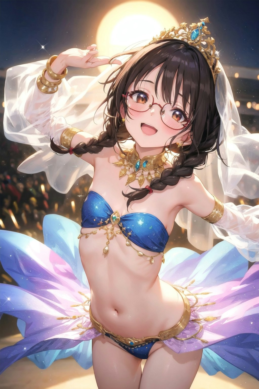 久々にベリーダンスを踊ってみた委員長ちゃん