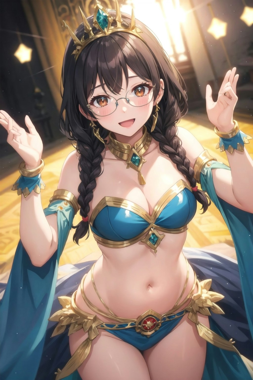 久々にベリーダンスを踊ってみた委員長ちゃん
