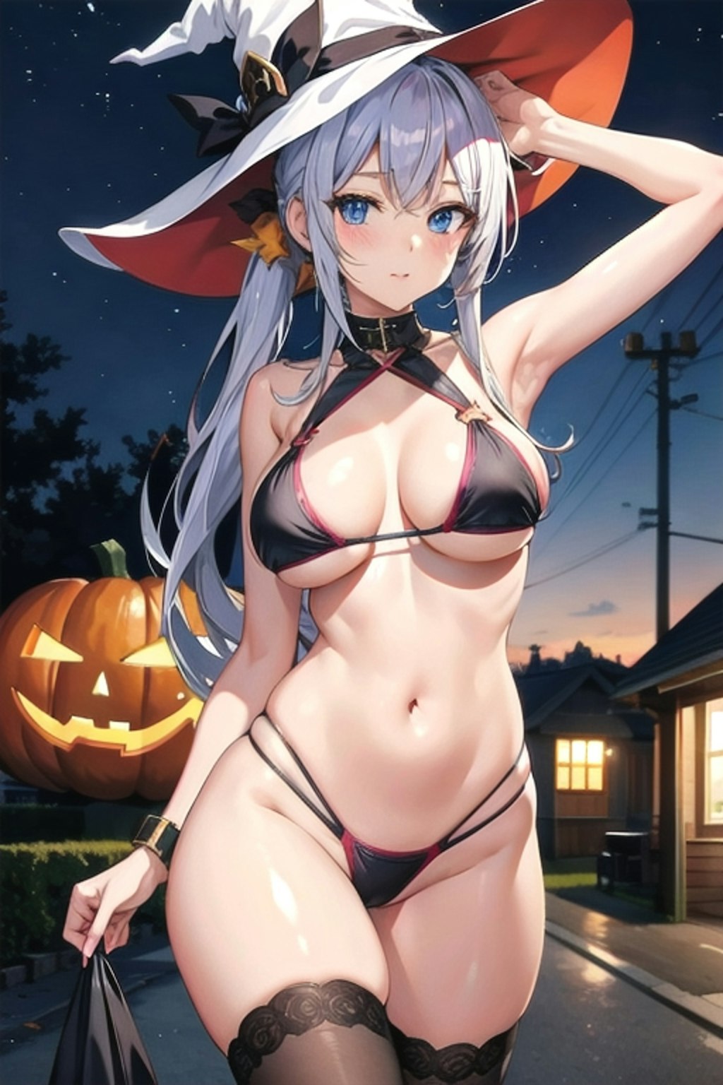 ハロウィンでビキニ