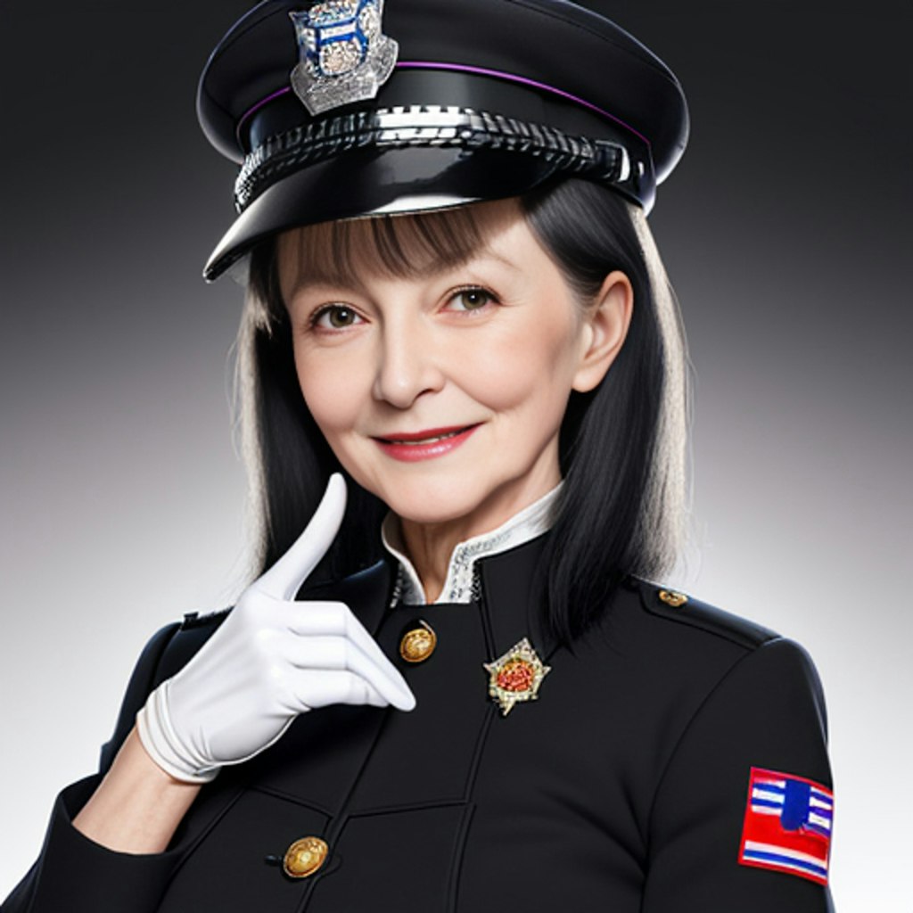 ポリスコスプレおばさん