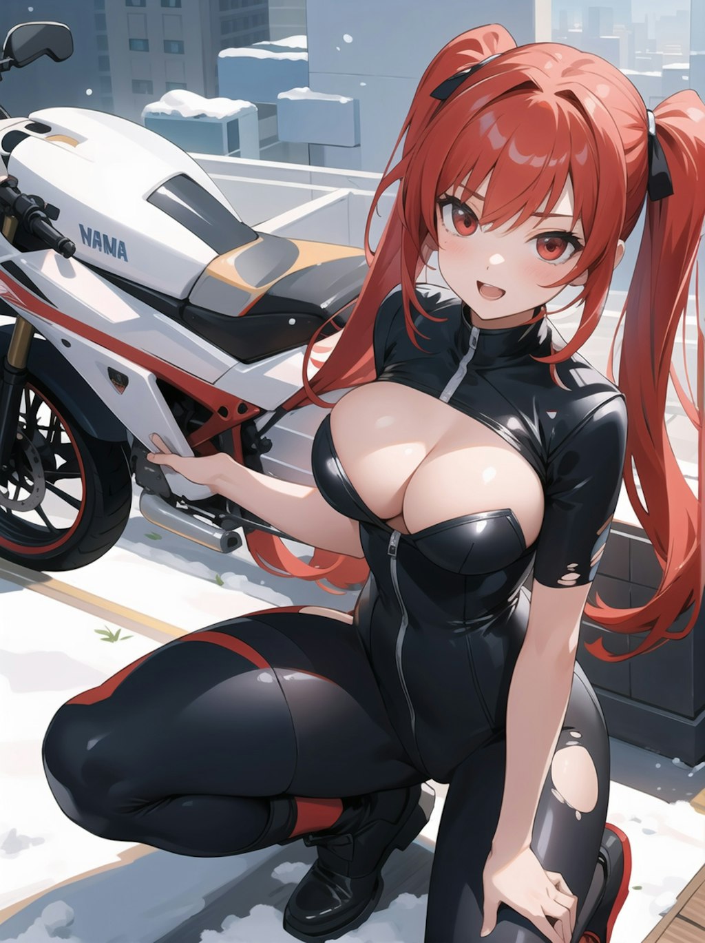 ライダーっ娘　グラビア撮影？ 3