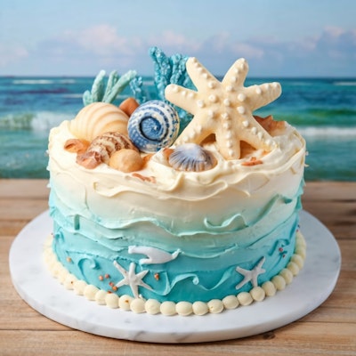 海洋のケーキ