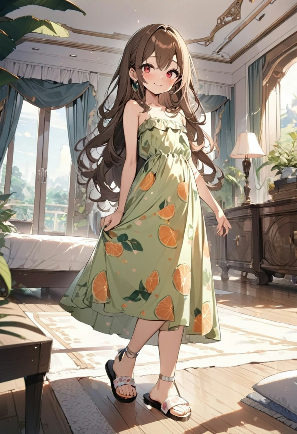 メロンのワンピース! Melon dress