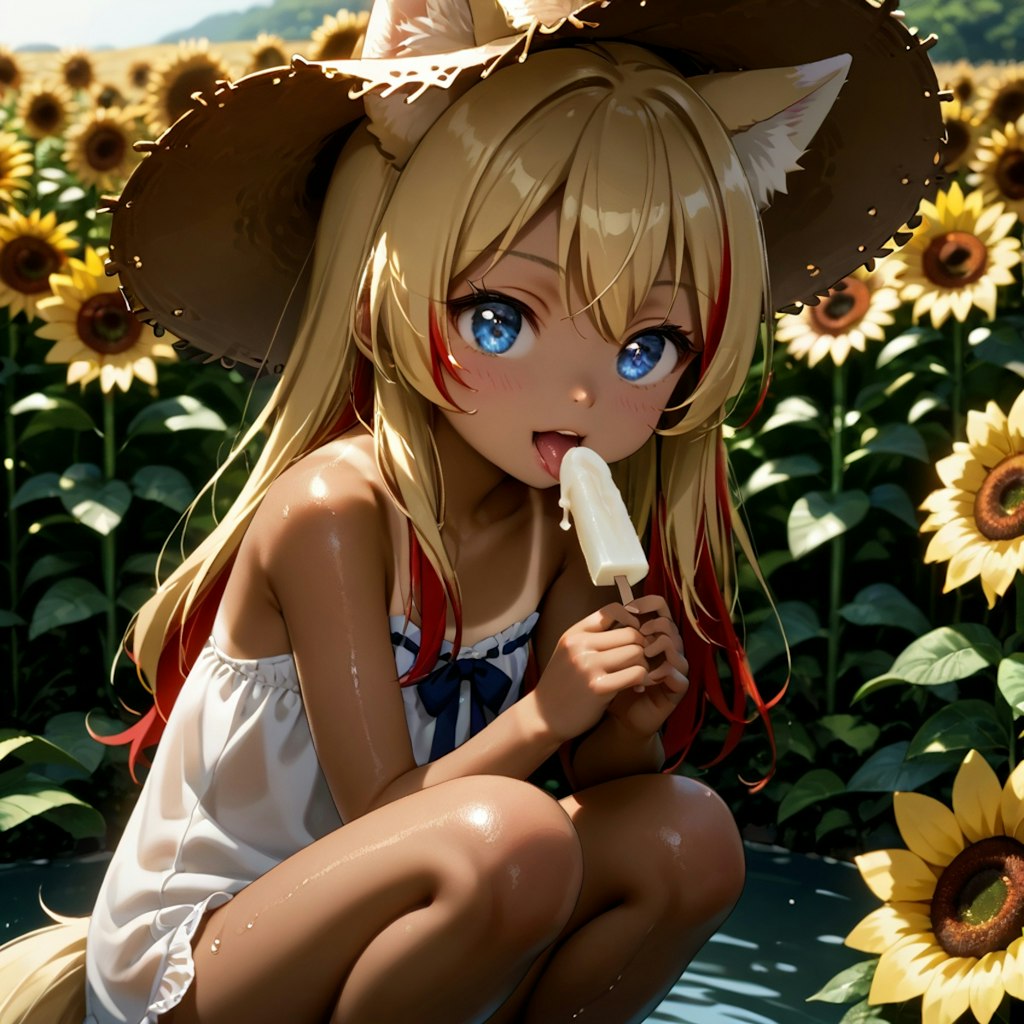 真夏の田舎に帰省すると会えるかもしれないケモ耳少女