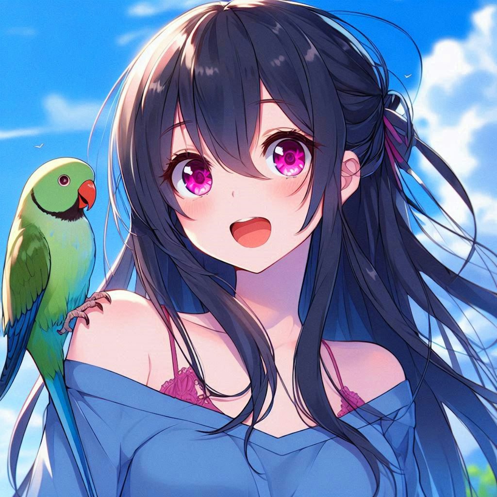 ペットのインコと、うちの子♥その1-2(12枚)