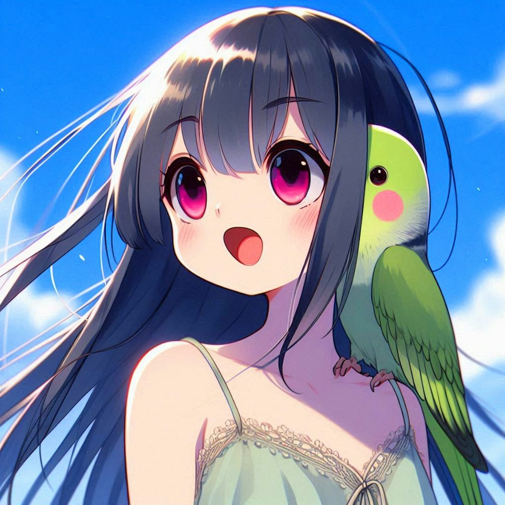 ペットのインコと、うちの子♥その1-2(12枚)