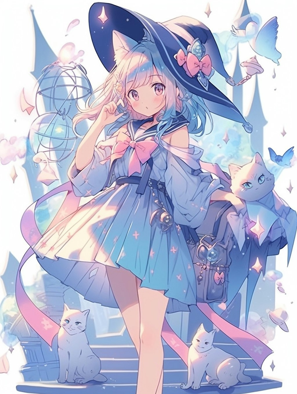 No.27 猫と魔法使い✕クリスタルの魔法少女
