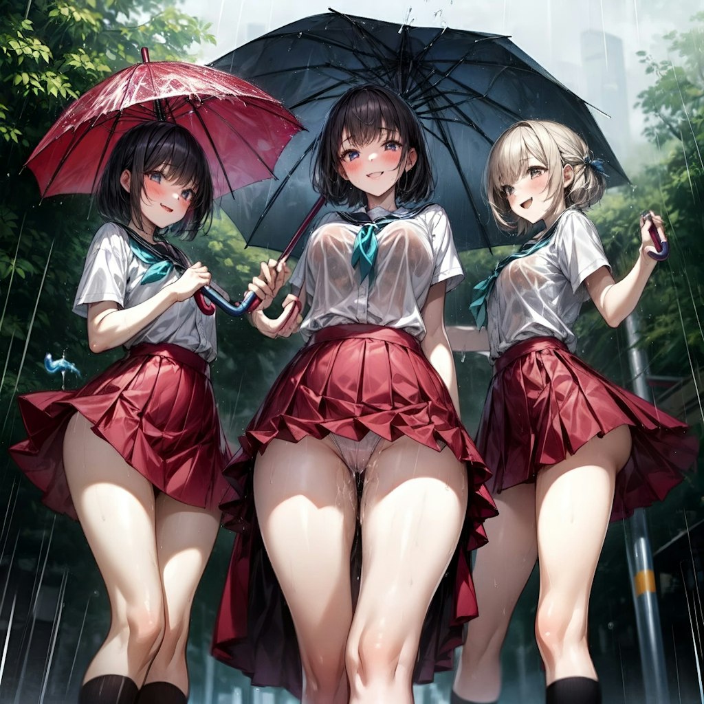 女子高生の放課後/濡れてるのは雨のせいだけじゃないよ？