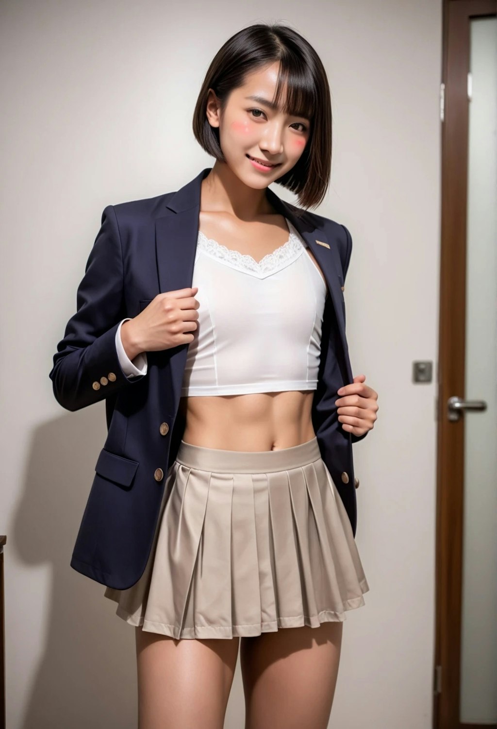会社の制服…