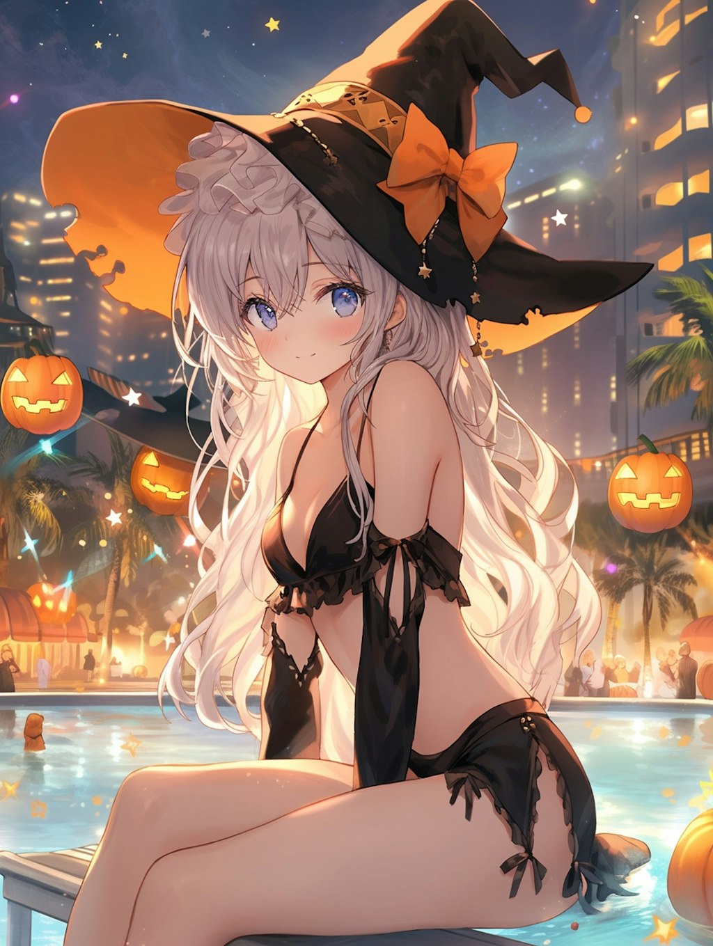 水着でハロウィン