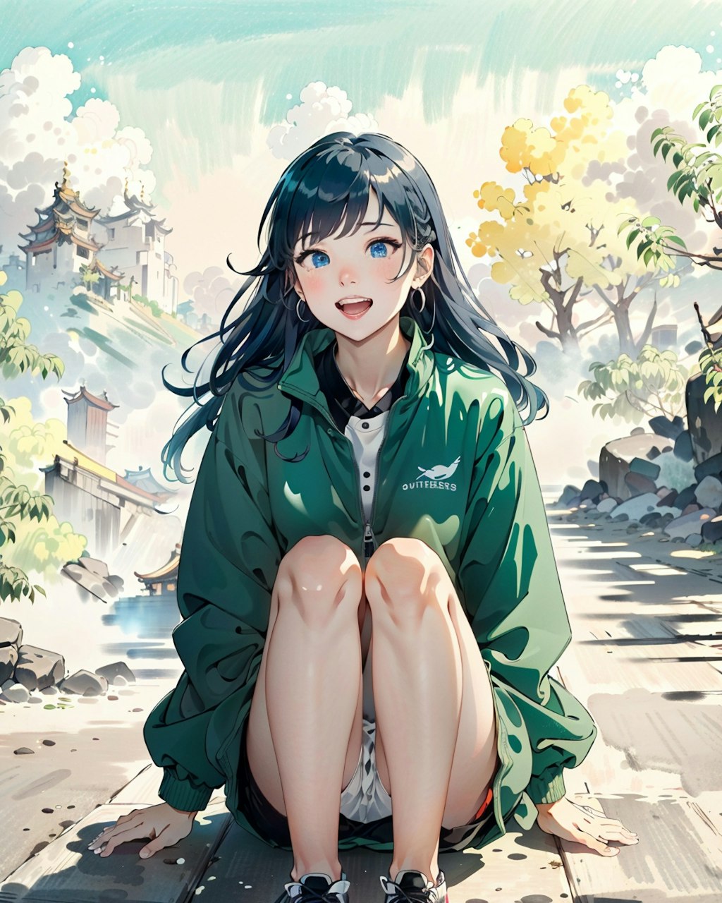 水墨画WAIFU-水墨画美人テスト