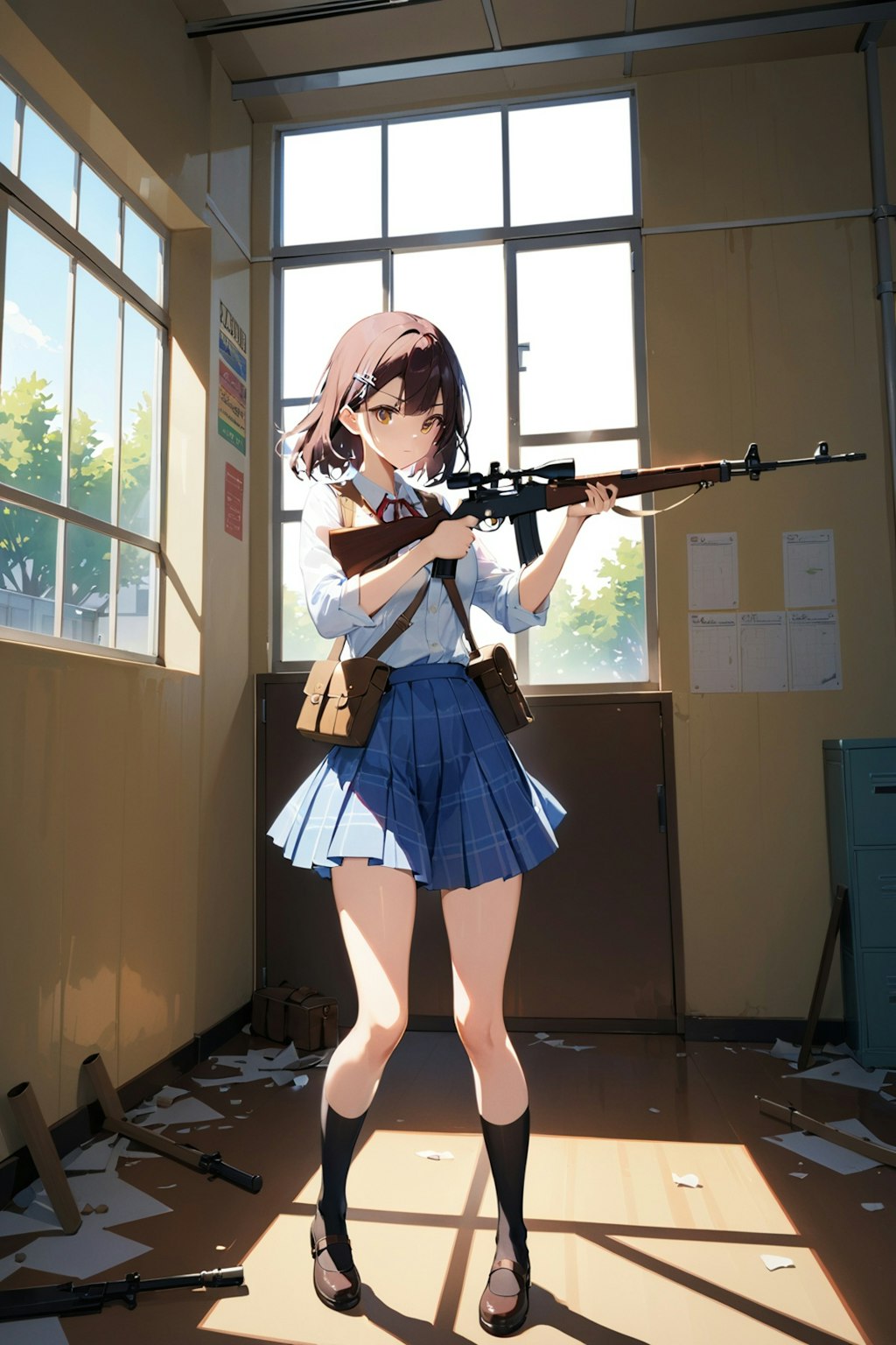 武装女子高生(スプリングフィールドM1A)