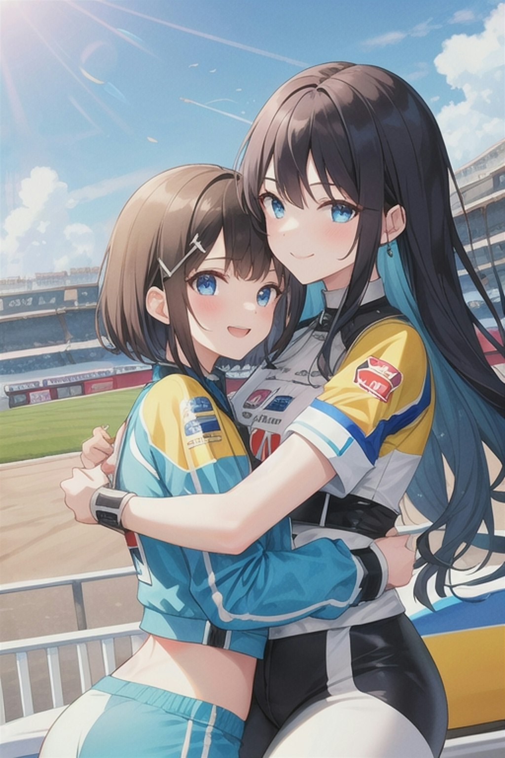 仲良し姉妹のレースクイーン