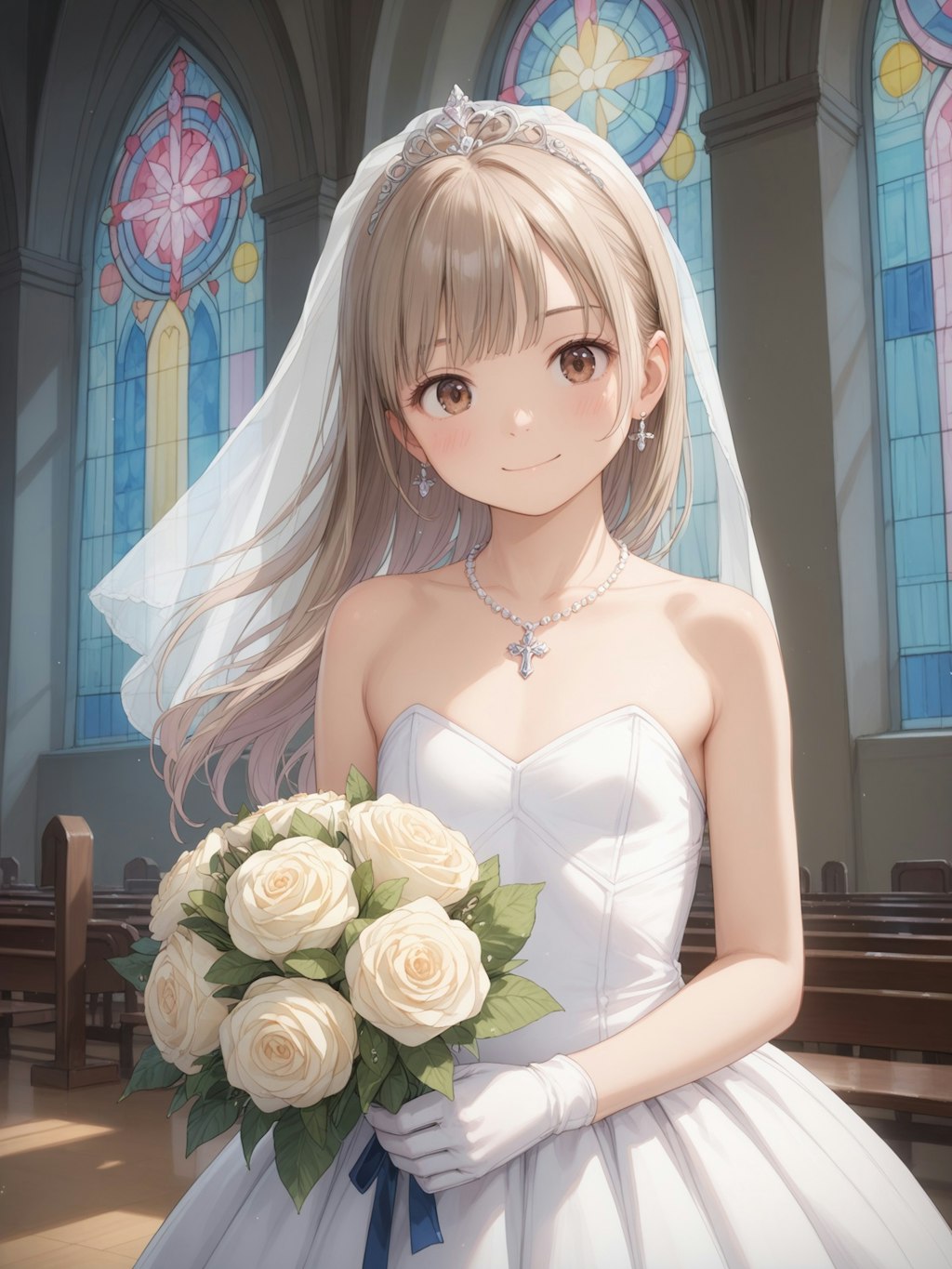 絹髪少女