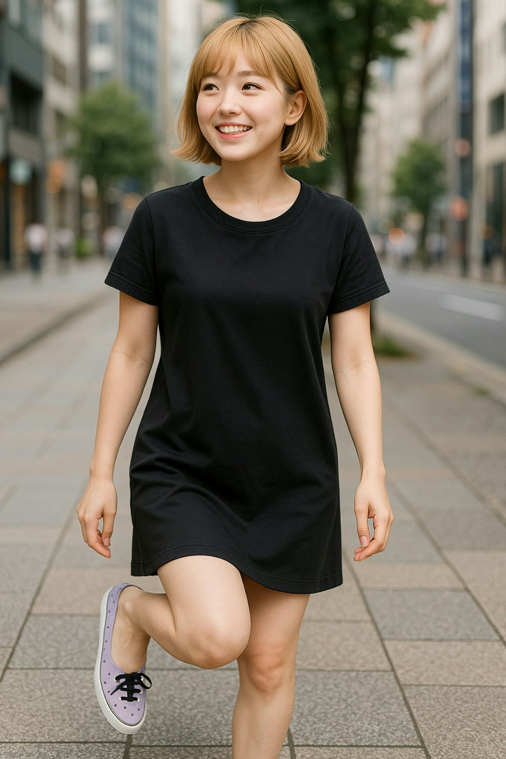 フットカバーがよく似合う女性