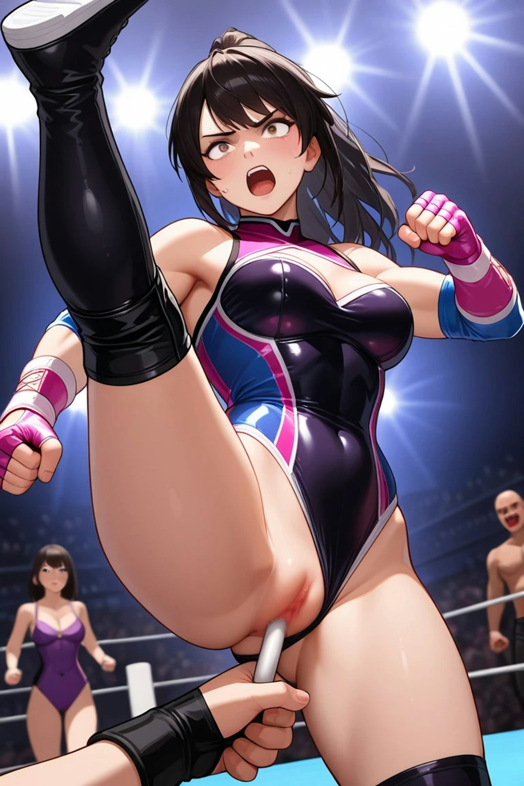 女子プロレス おっぴろげキック敗れたり