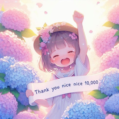大感激！！いいね　10.000！！