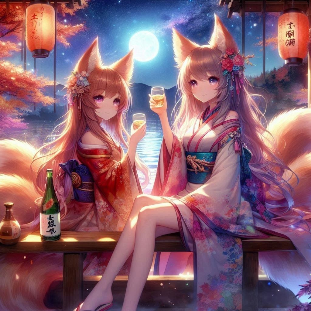 ケモ娘と秋の酒