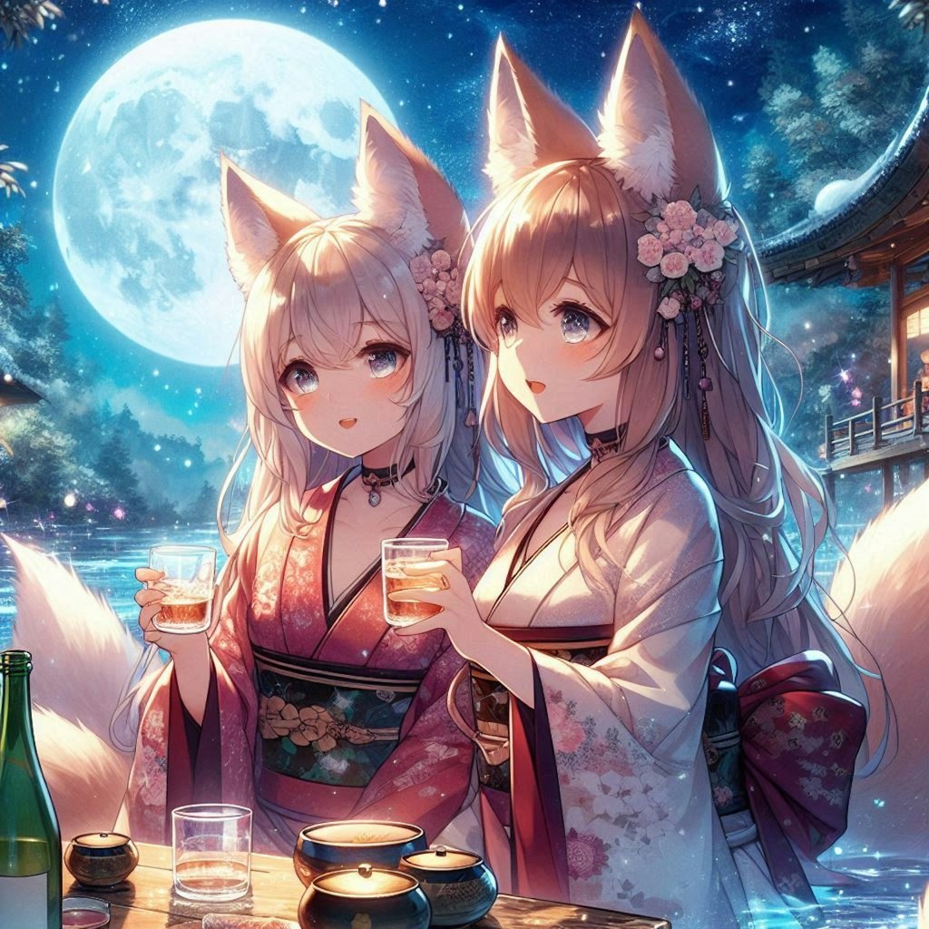 ケモ娘と秋の酒