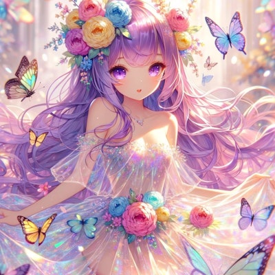 花の妖精（紫髪ver）