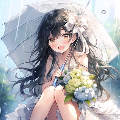 雨の日の花嫁