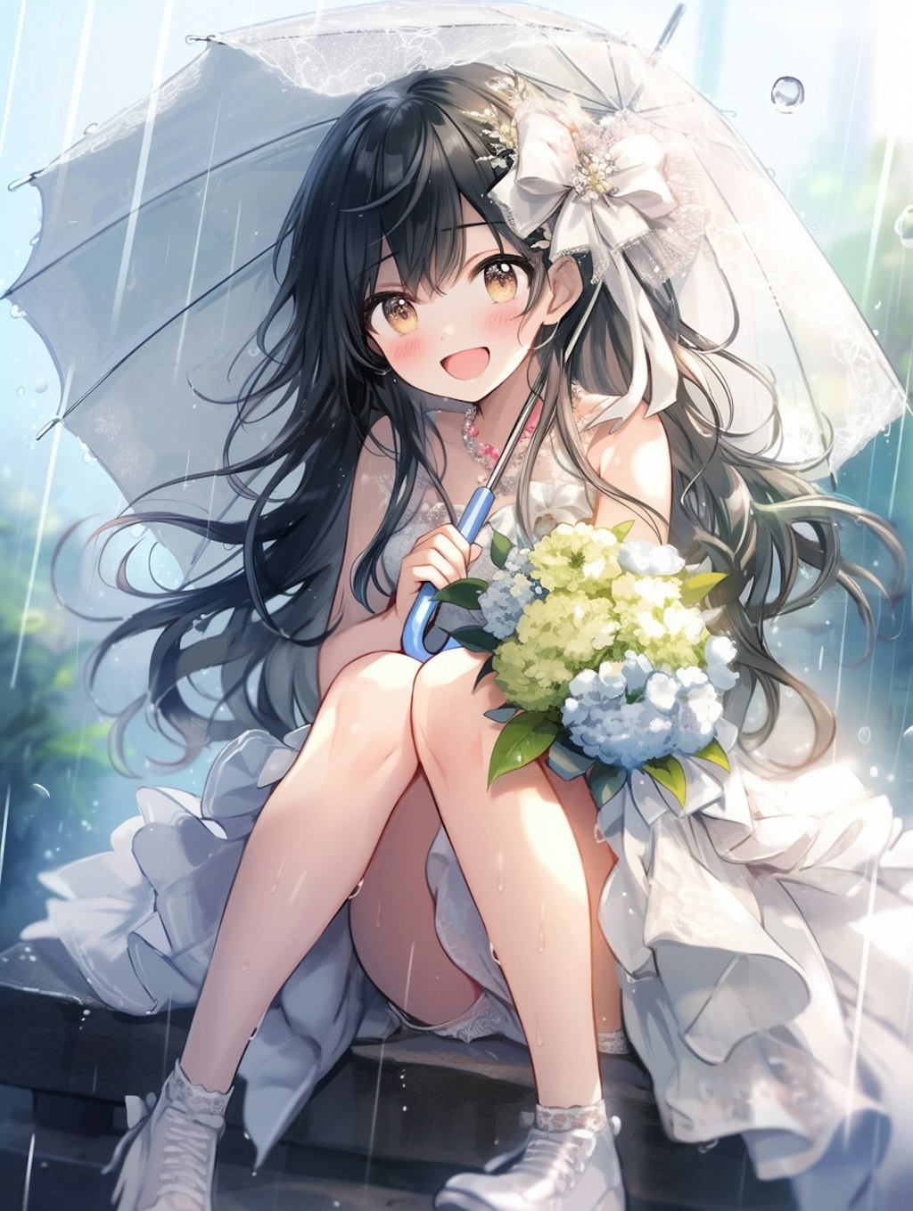 雨の日の花嫁