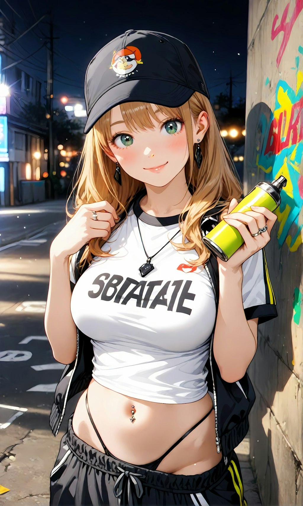 (NSFW) Cute Graffiti Girl 08