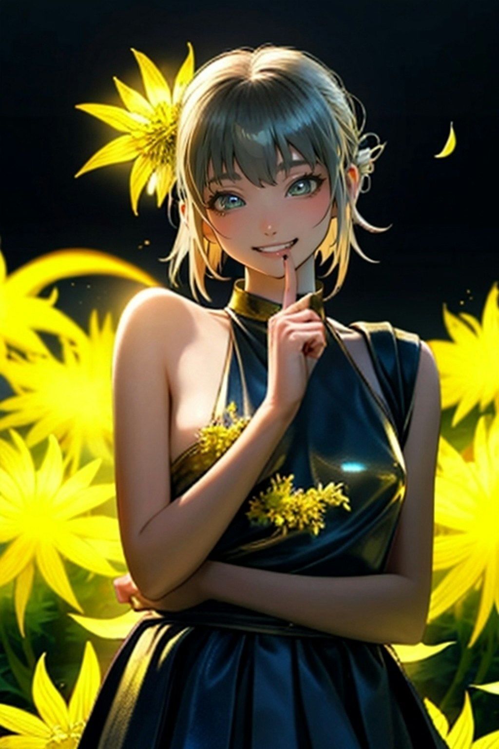 Goldenrod flower Girl