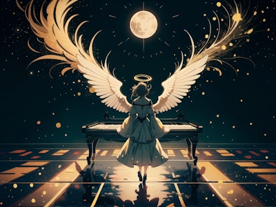 月下の天使