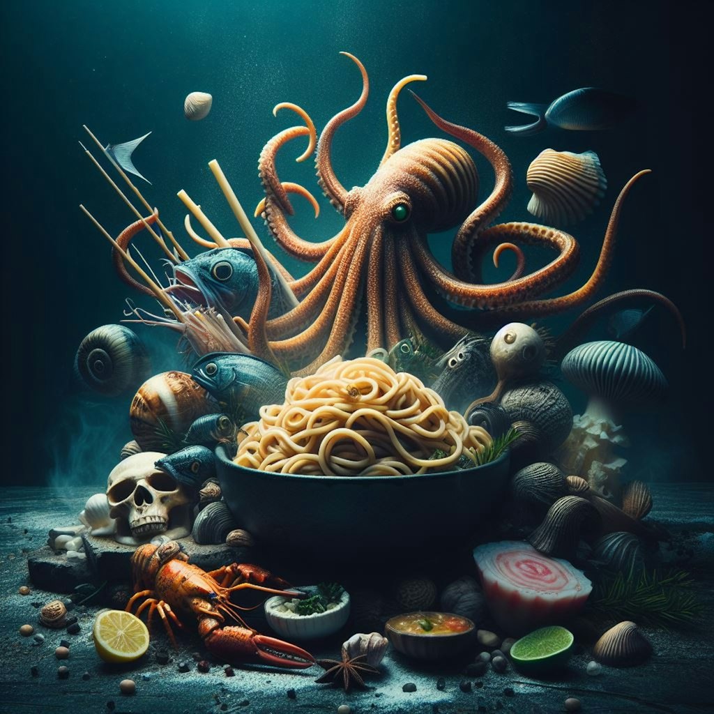 海の恐怖になりたかったseafood noodle