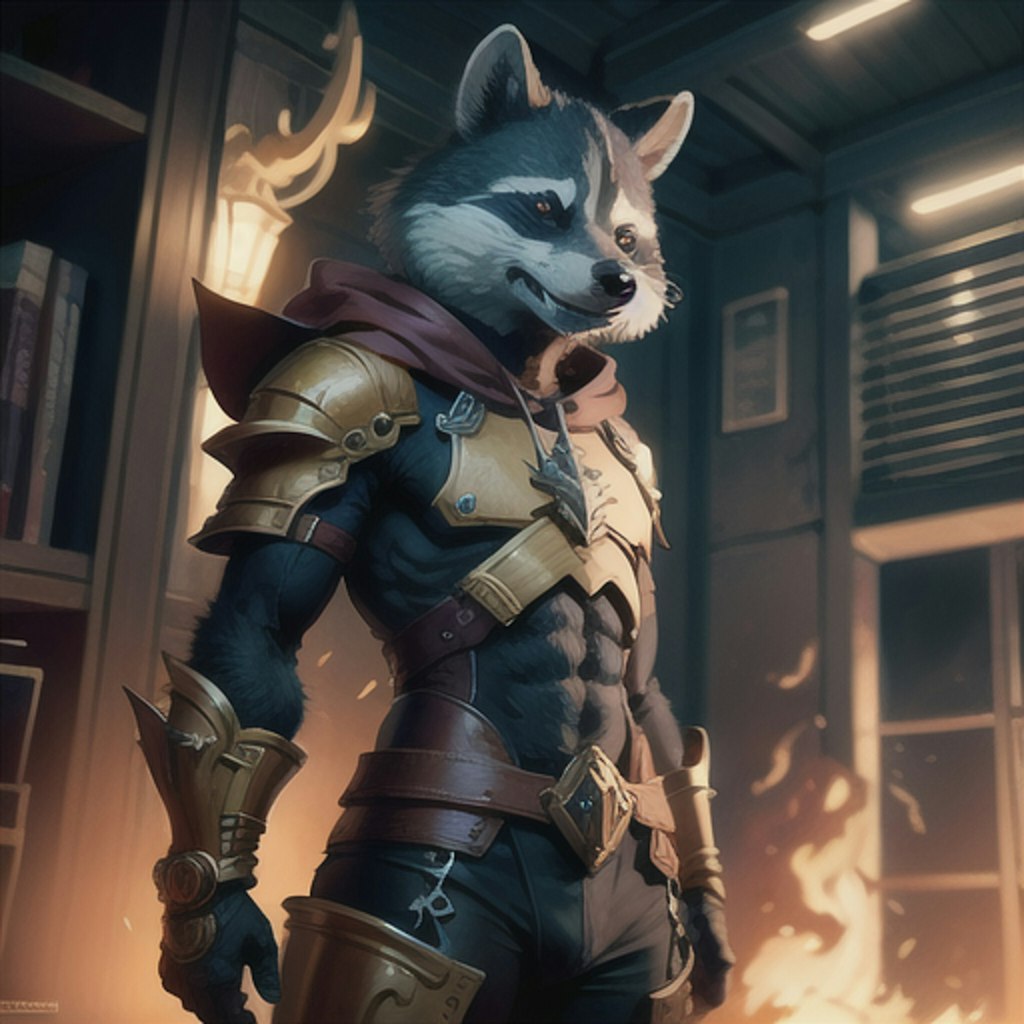 Raccoon hero