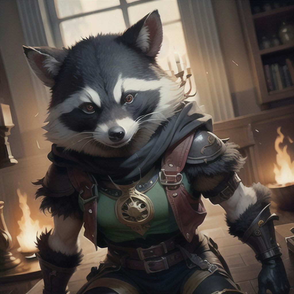 Raccoon hero