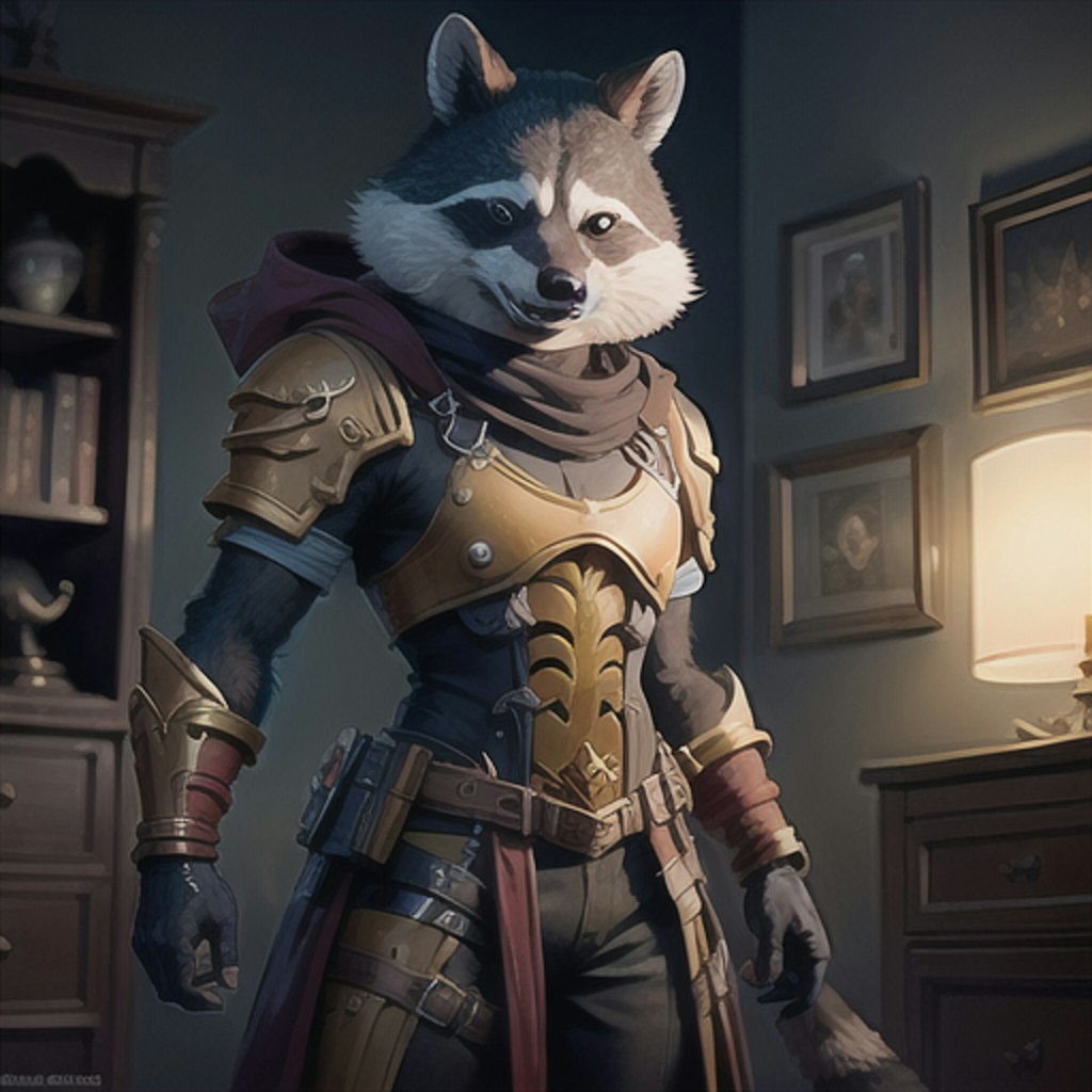 Raccoon hero