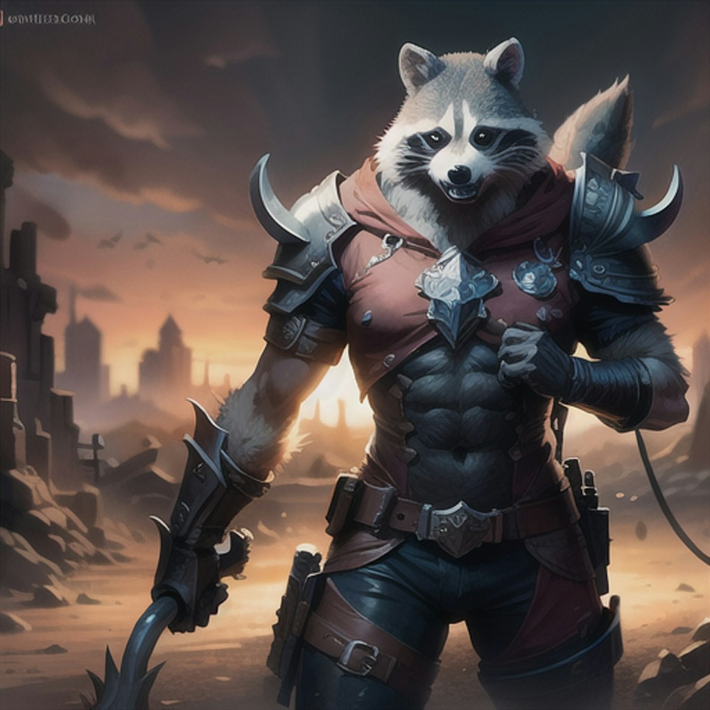 Raccoon hero