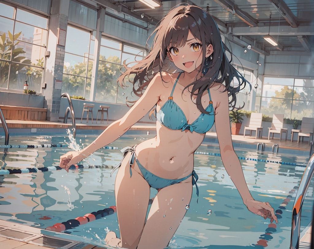 プール遊び🏊