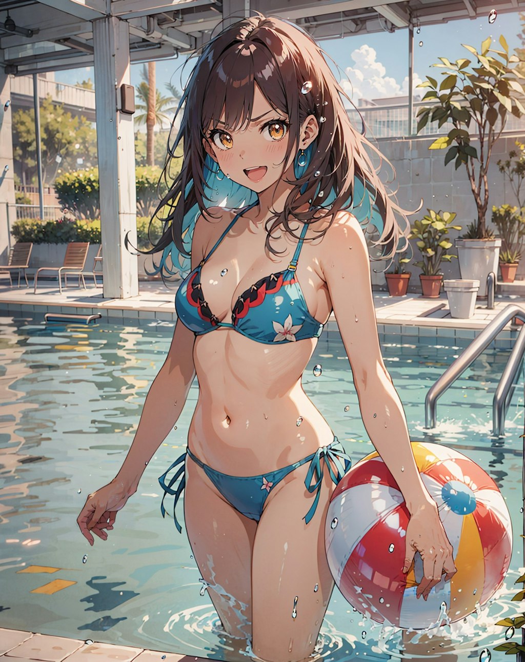 プール遊び🏊