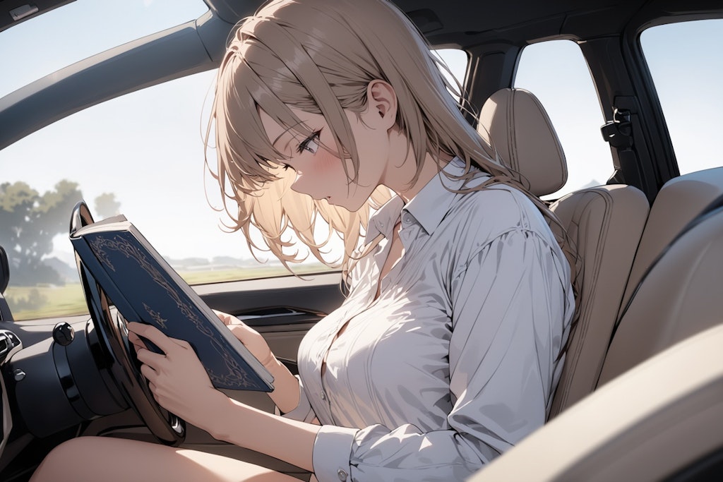 運転中の読書